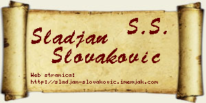 Slađan Slovaković vizit kartica